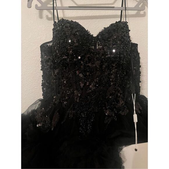 Mac Duggal Short Ruffle Tiered Dress NEW NWT - Picture 2 of 11